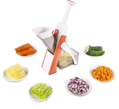 １台５役 多機能野菜カッター 家庭用キッチンスライサー 細切り ガーリックカッター